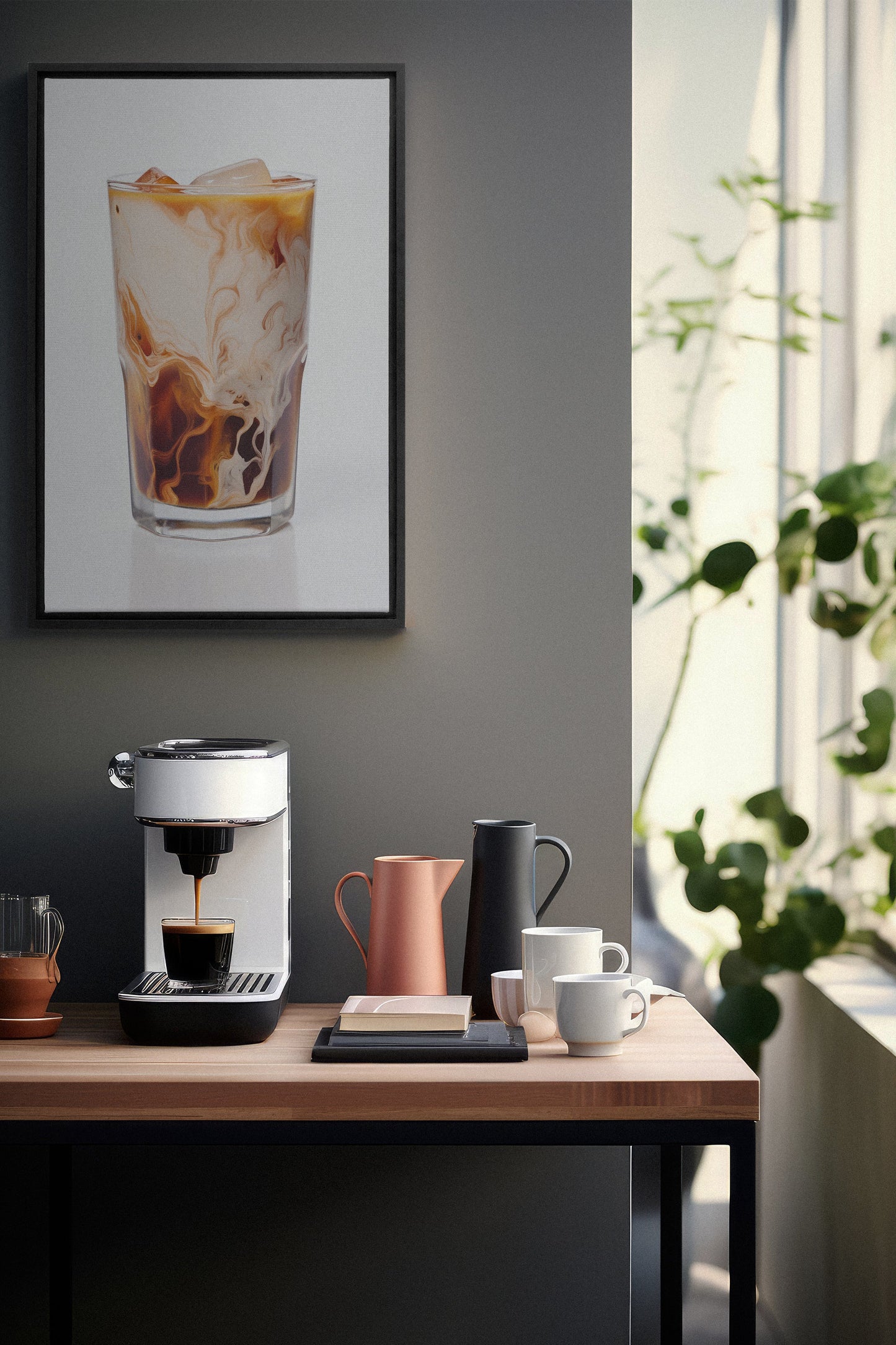 ICED COFFEE, Oeuvre sur toile étirée