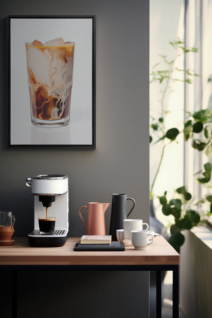 ICED COFFEE, Oeuvre sur toile étirée