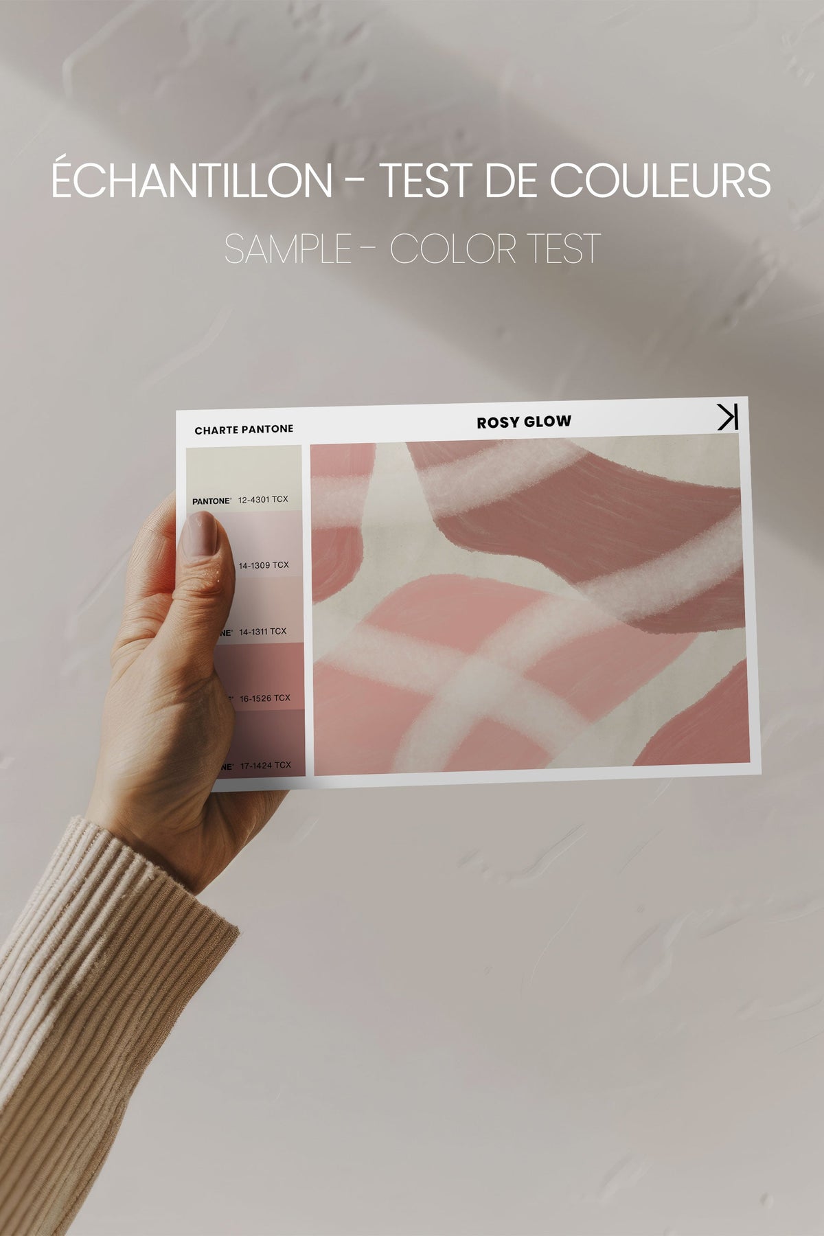 ROSY GLOW, Oeuvre sur toile étirée