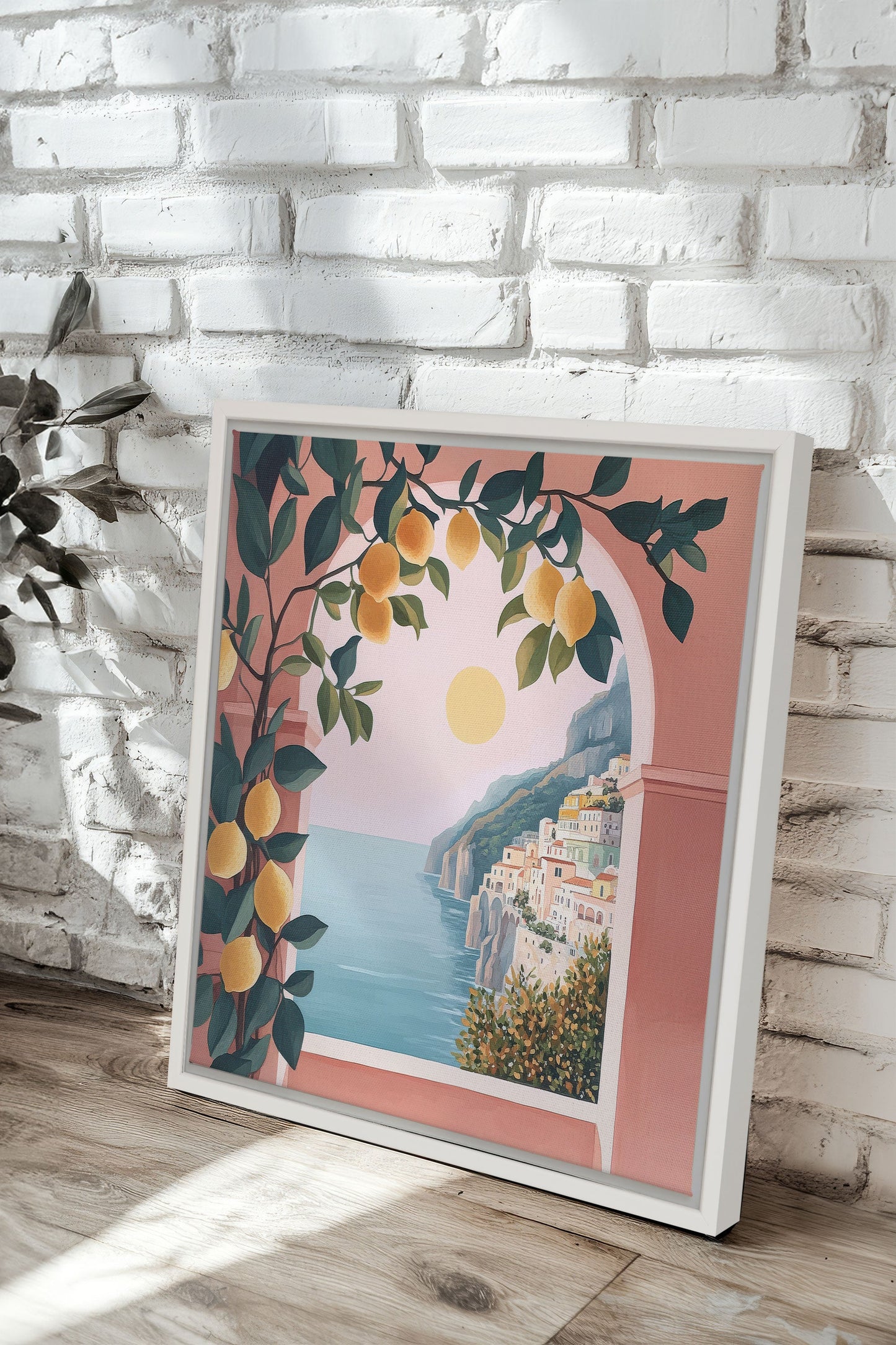 LIMONADE ROSE, Oeuvre sur toile étirée