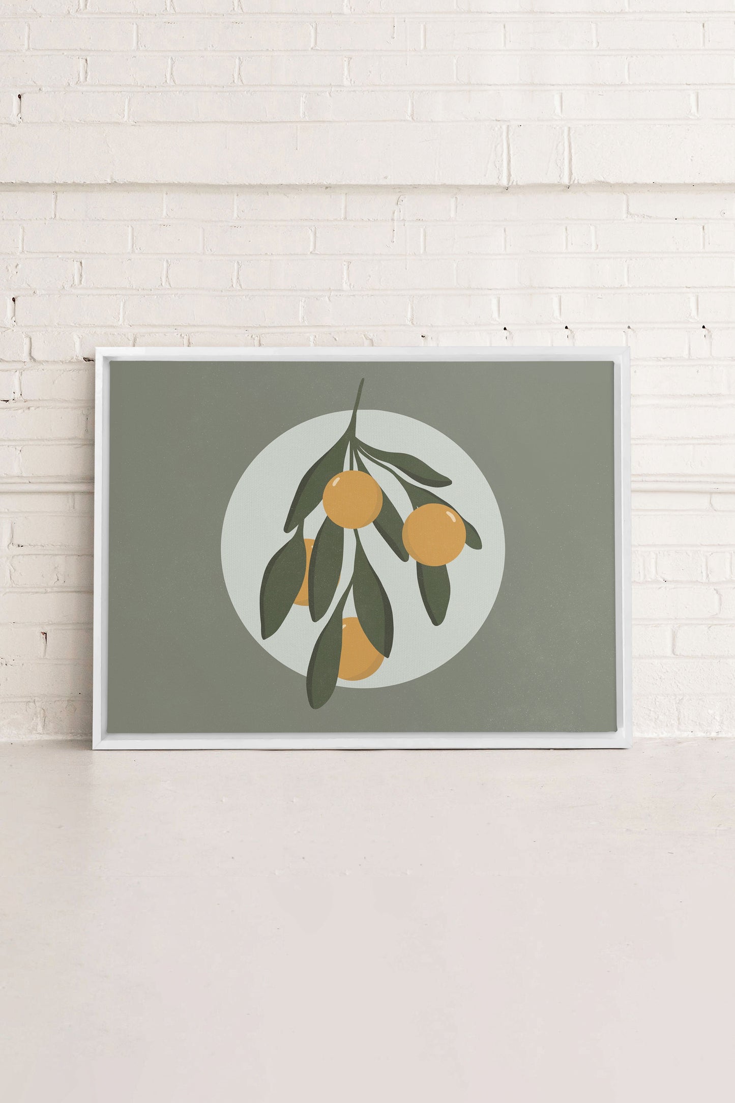 LUNAR CITRUS, Oeuvre sur toile étirée