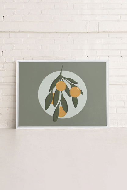 LUNAR CITRUS, Oeuvre sur toile étirée
