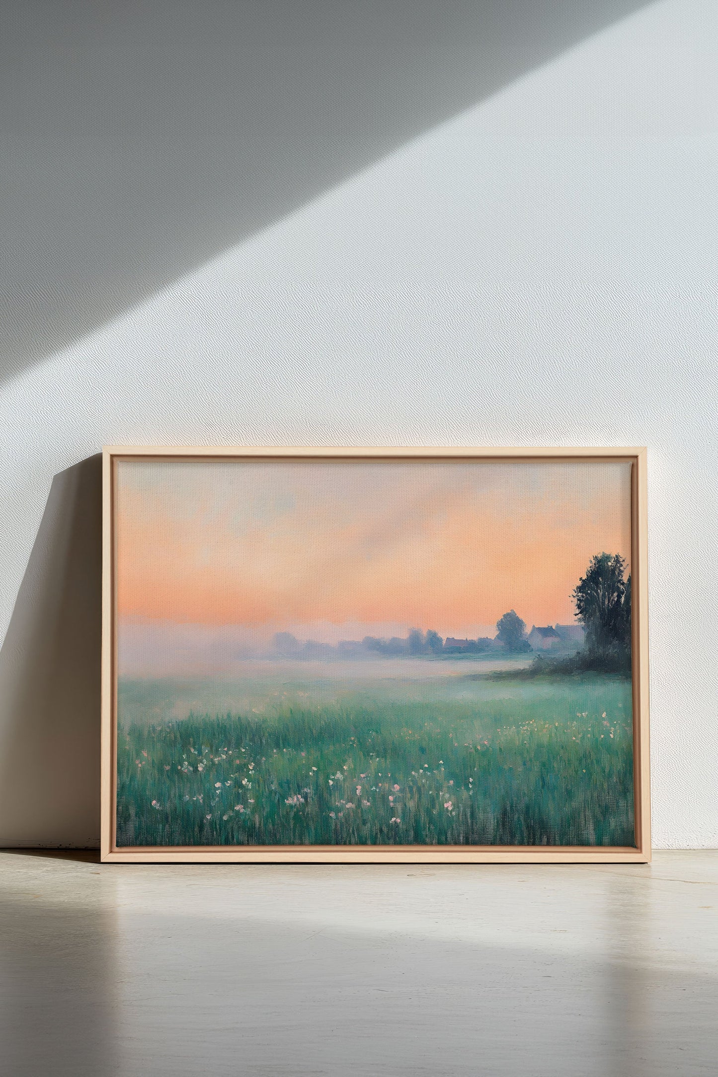 LUEUR DU MATIN, Oeuvre sur toile étirée