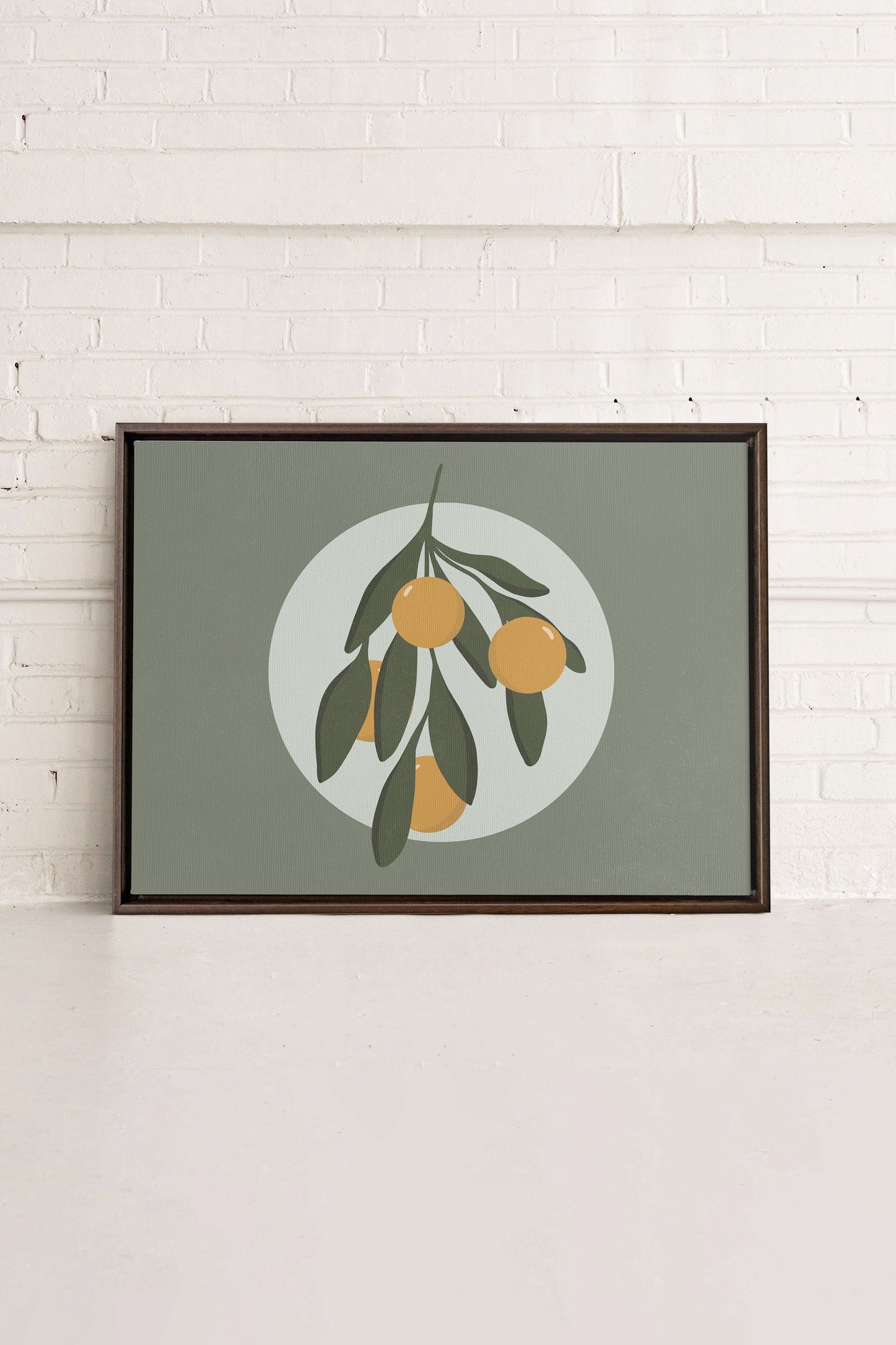 LUNAR CITRUS, Oeuvre sur toile étirée