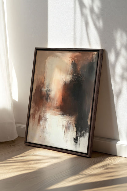 MUTED FLAMES, Oeuvre sur toile étirée