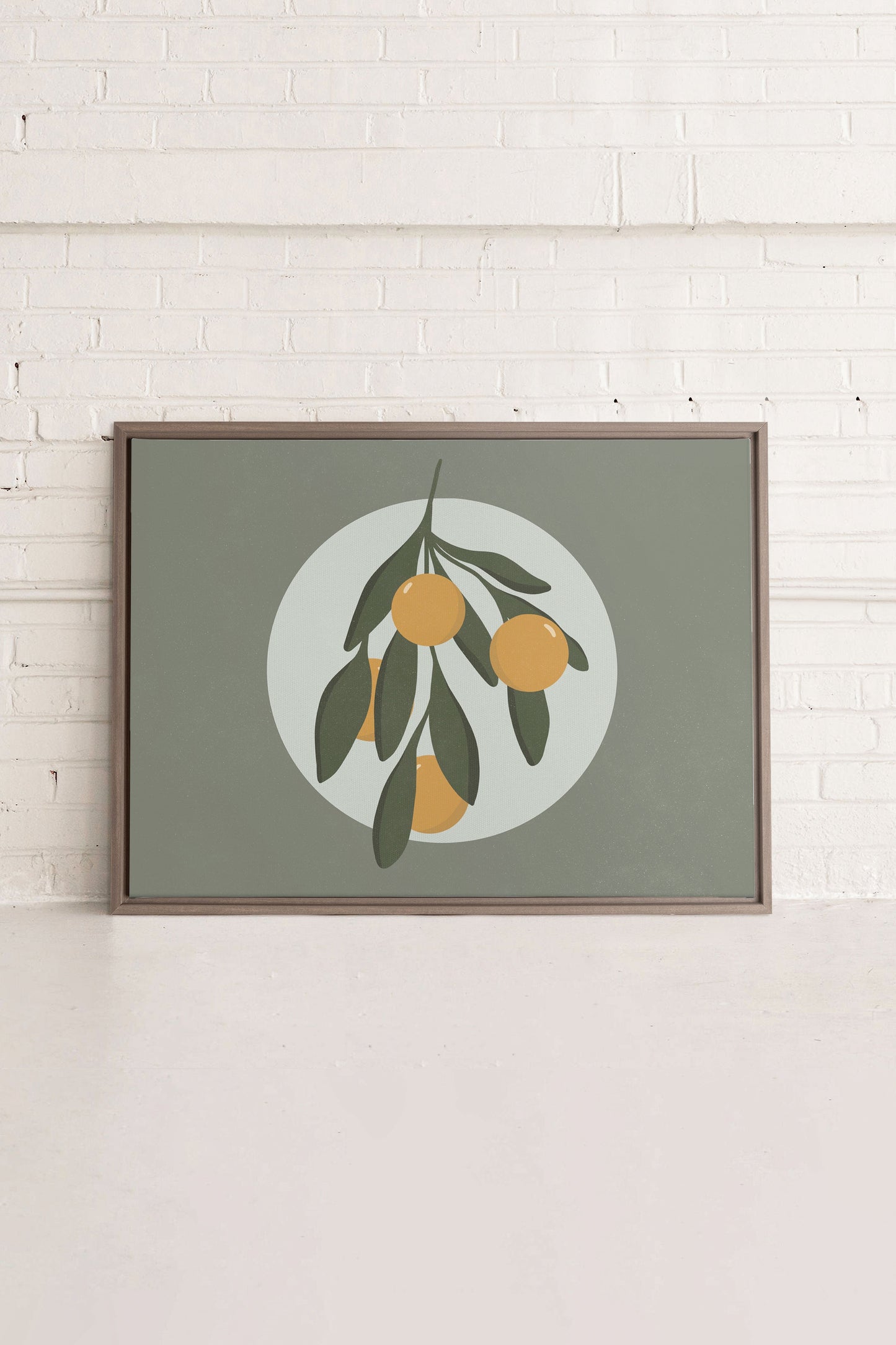 LUNAR CITRUS, Oeuvre sur toile étirée