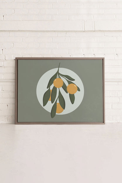 LUNAR CITRUS, Oeuvre sur toile étirée