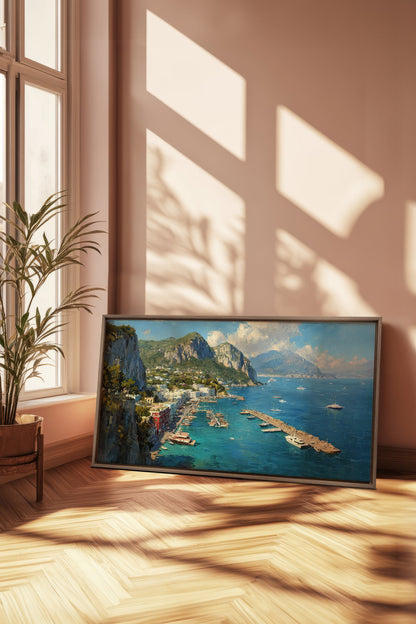 CAPRI ESCAPE, Oeuvre sur toile étirée