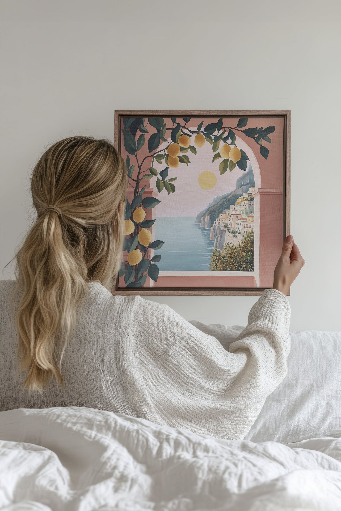 LIMONADE ROSE, Oeuvre sur toile étirée