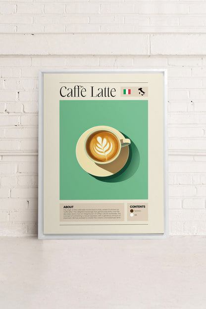 CAFFÈ LATTE, Oeuvre sur toile étirée