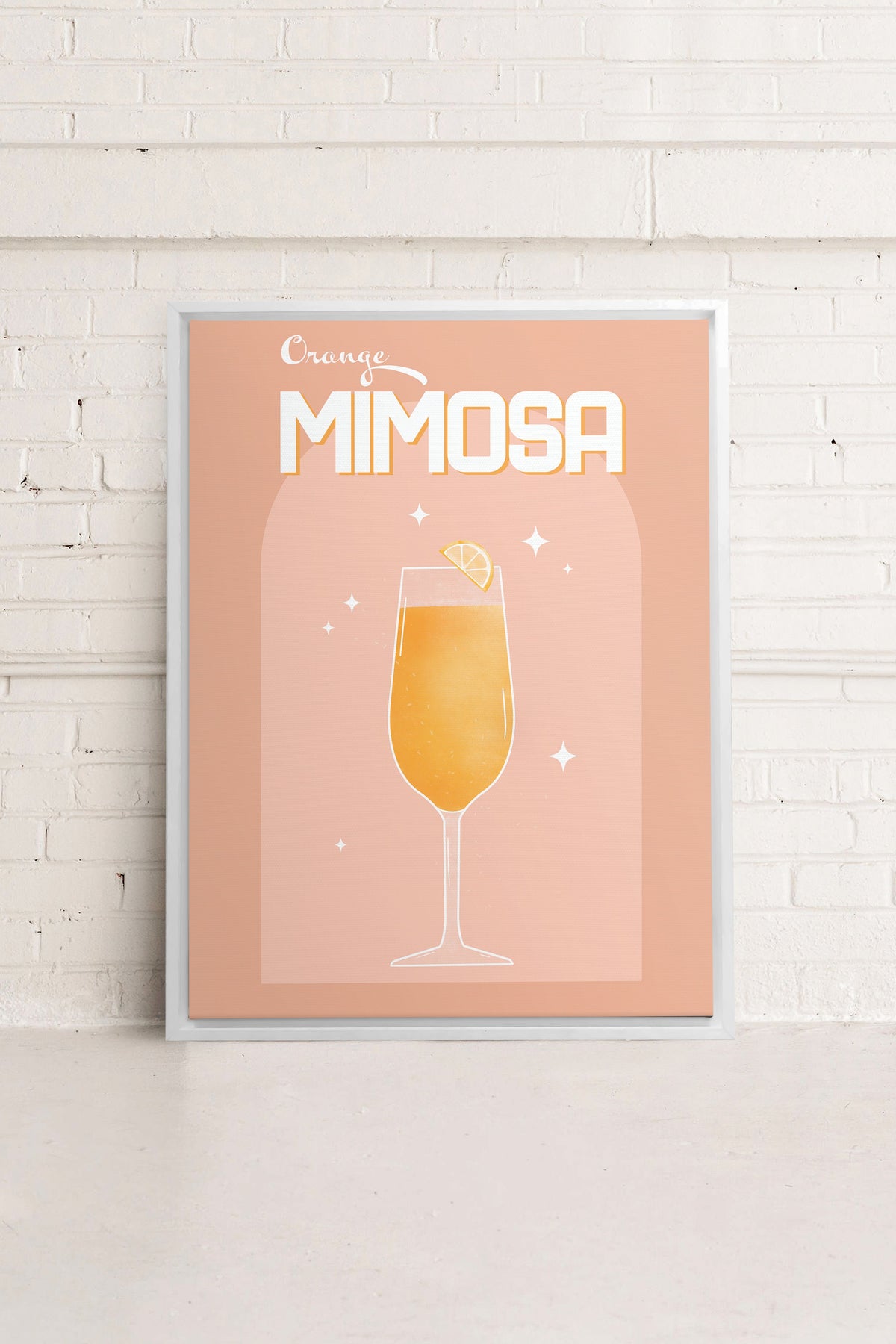 ORANGE MIMOSA, Oeuvre sur toile étirée