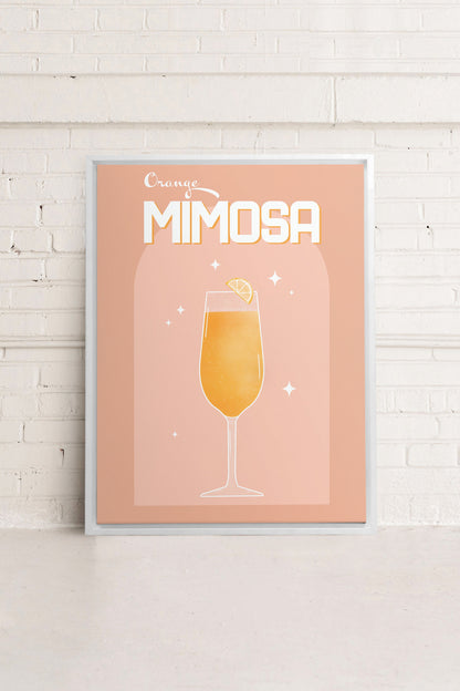 ORANGE MIMOSA, Oeuvre sur toile étirée