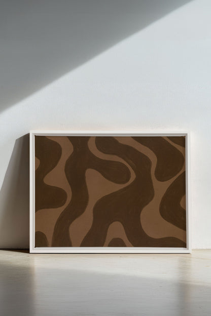 MINERAL FLOW, Oeuvre sur toile étirée