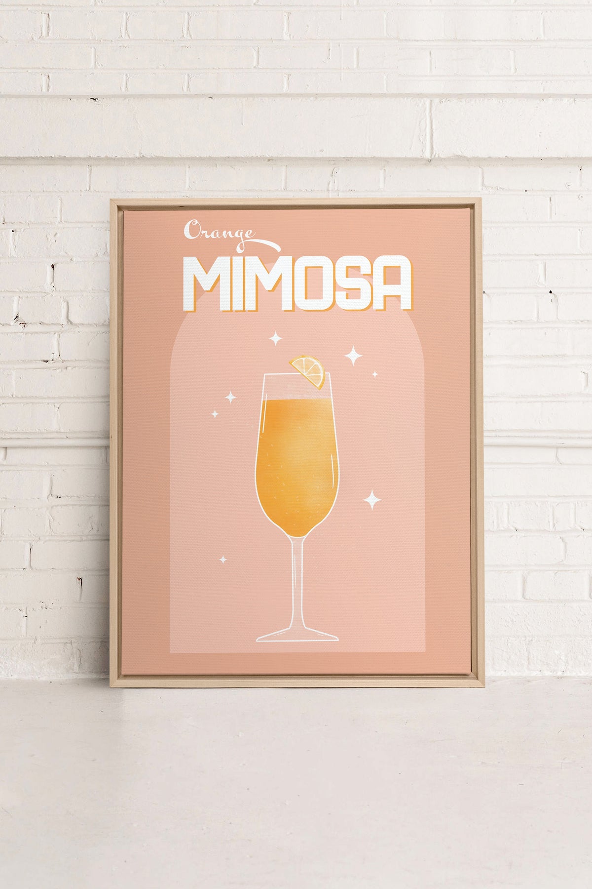ORANGE MIMOSA, Oeuvre sur toile étirée