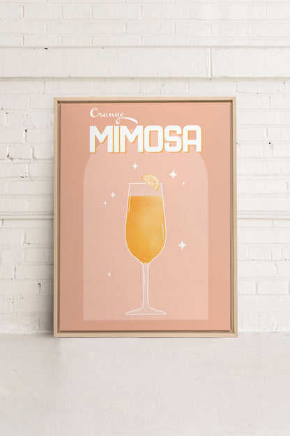 ORANGE MIMOSA, Oeuvre sur toile étirée