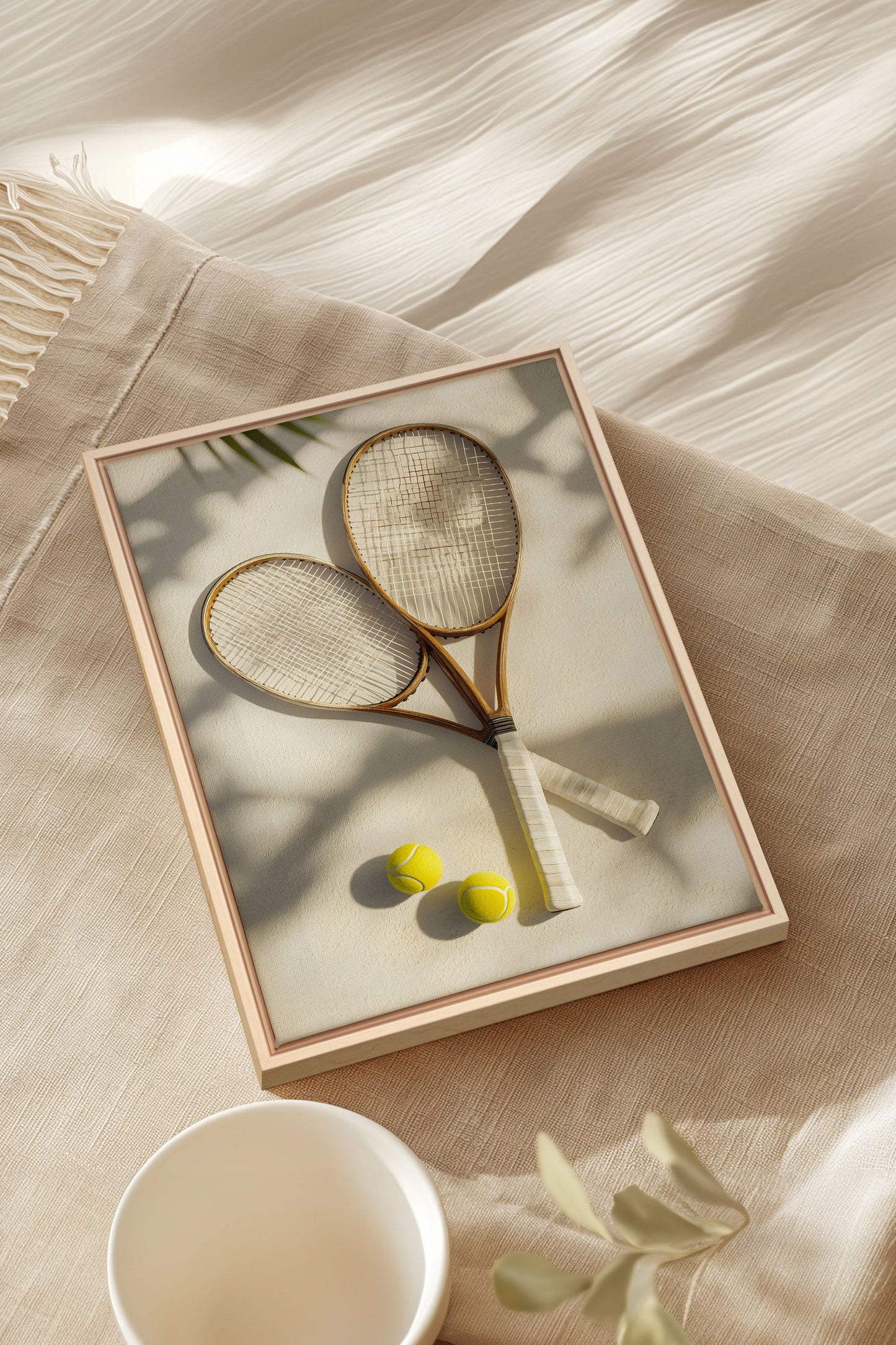 MATCH D'ÉTÉ, Oeuvre sur toile étirée