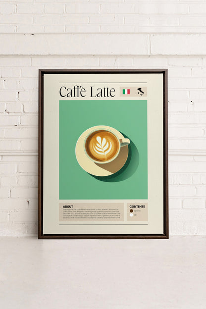 CAFFÈ LATTE, Oeuvre sur toile étirée