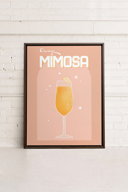 ORANGE MIMOSA, Oeuvre sur toile étirée