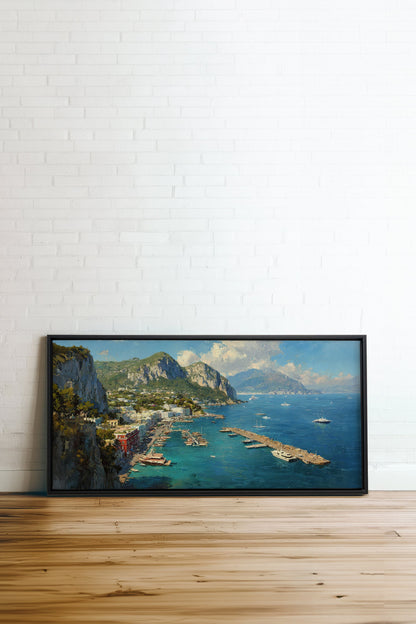 CAPRI ESCAPE, Oeuvre sur toile étirée
