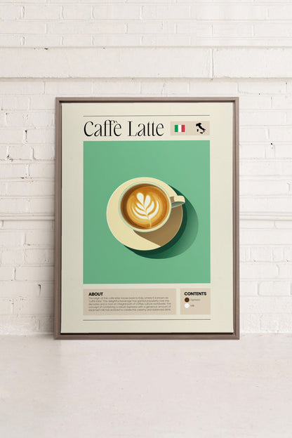 CAFFÈ LATTE, Oeuvre sur toile étirée
