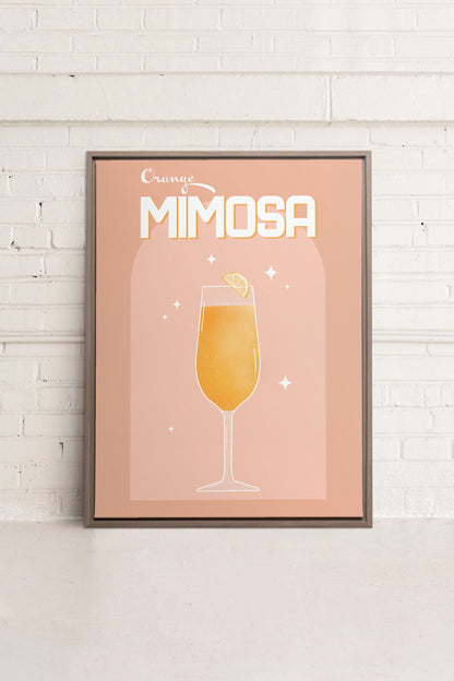 ORANGE MIMOSA, Oeuvre sur toile étirée