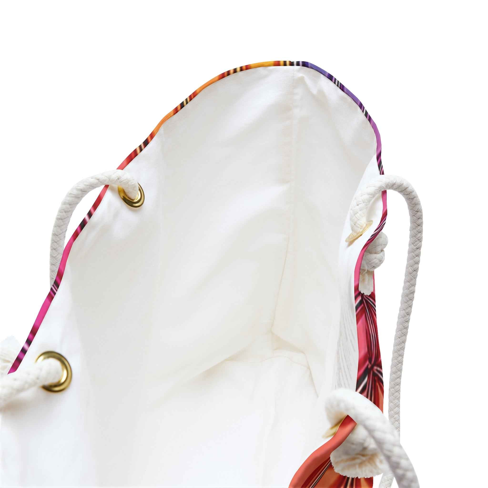 Colorful Geometric Tile Weekender Bag | Rainbow Gradient Pattern