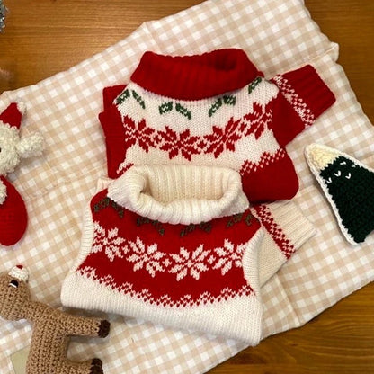 Santa Baby Holiday Dog Sweater | Christmas Dog Knit Sweater