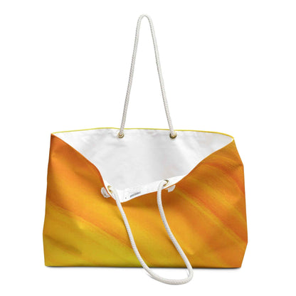 Sunset Gradient Weekender Bag | Yellow Orange Beach Large Tote Bag