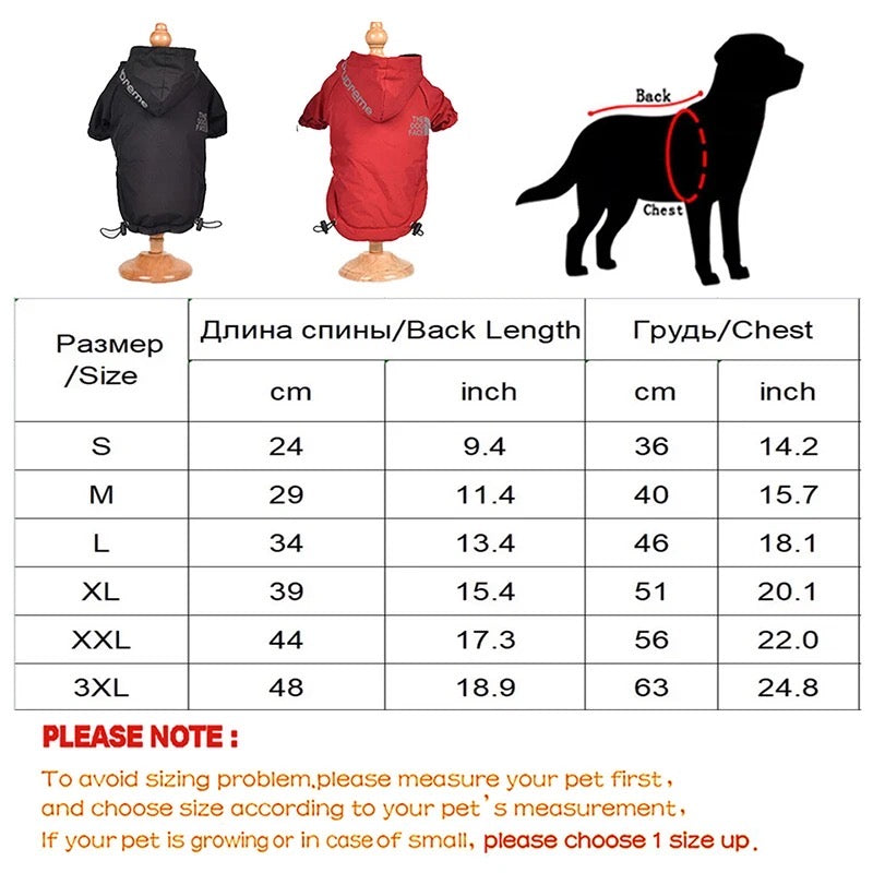 Pupreme Dog Jacket | Street Style Dog Jacket