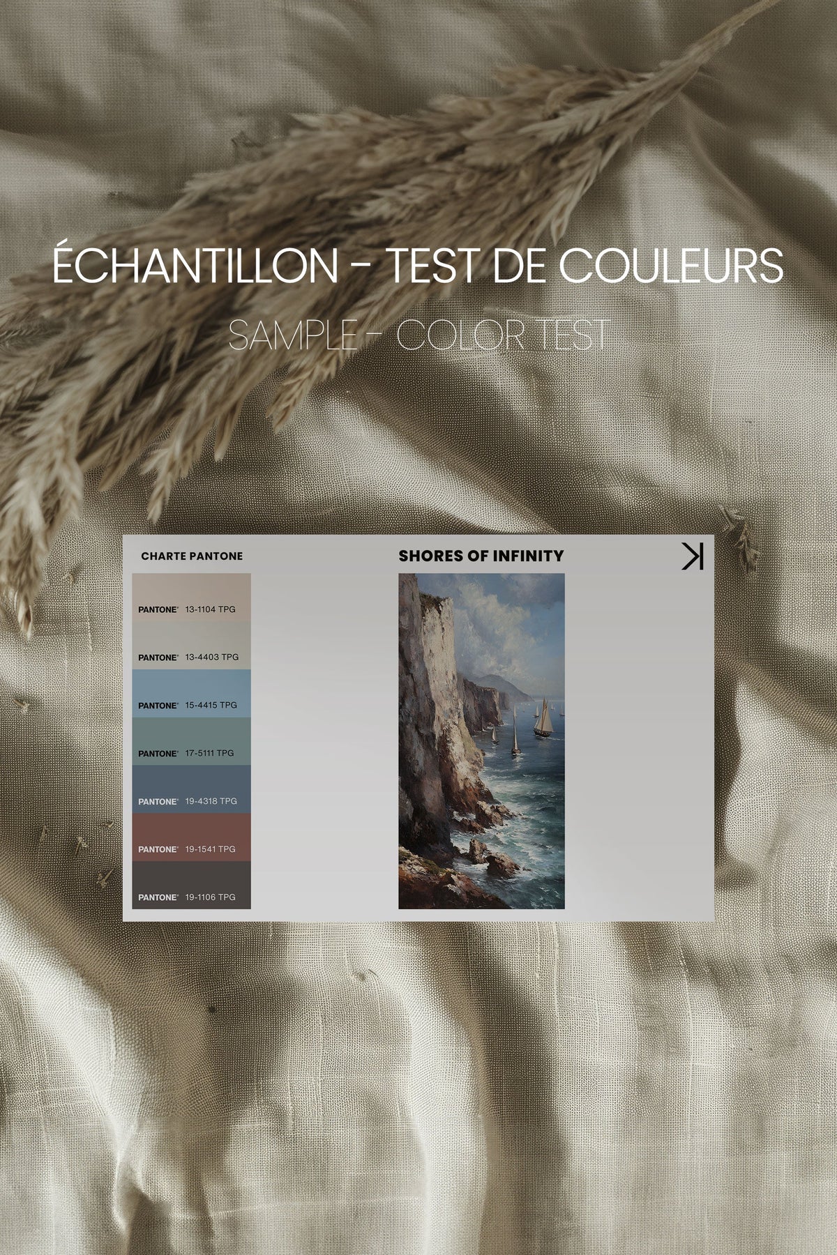 SHORES OF INFINITY, Oeuvre sur toile étirée