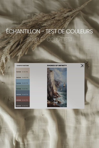 SHORES OF INFINITY, Oeuvre sur toile étirée