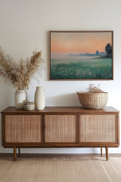 LUEUR DU MATIN, Oeuvre sur toile étirée