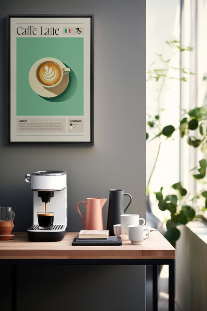 CAFFÈ LATTE, Oeuvre sur toile étirée