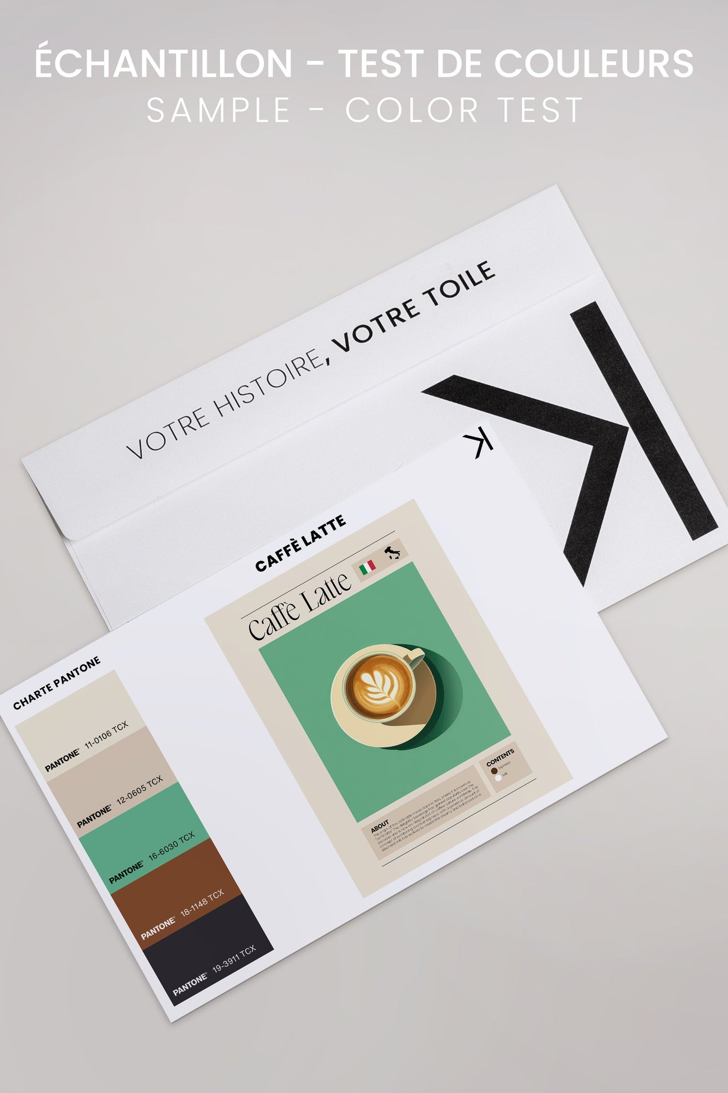 CAFFÈ LATTE, Oeuvre sur toile étirée