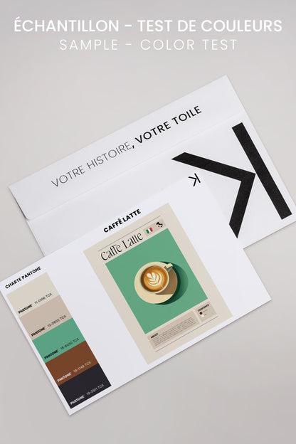 CAFFÈ LATTE, Oeuvre sur toile étirée
