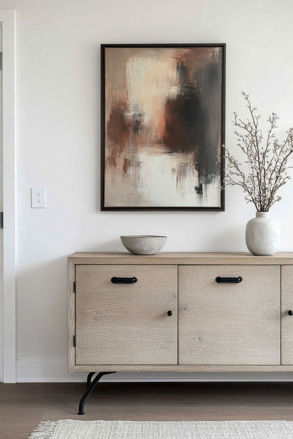 MUTED FLAMES, Oeuvre sur toile étirée