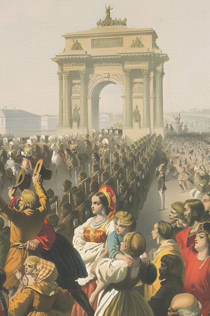 JOUR DE GLOIRE, CADRE VINTAGE ARGENT