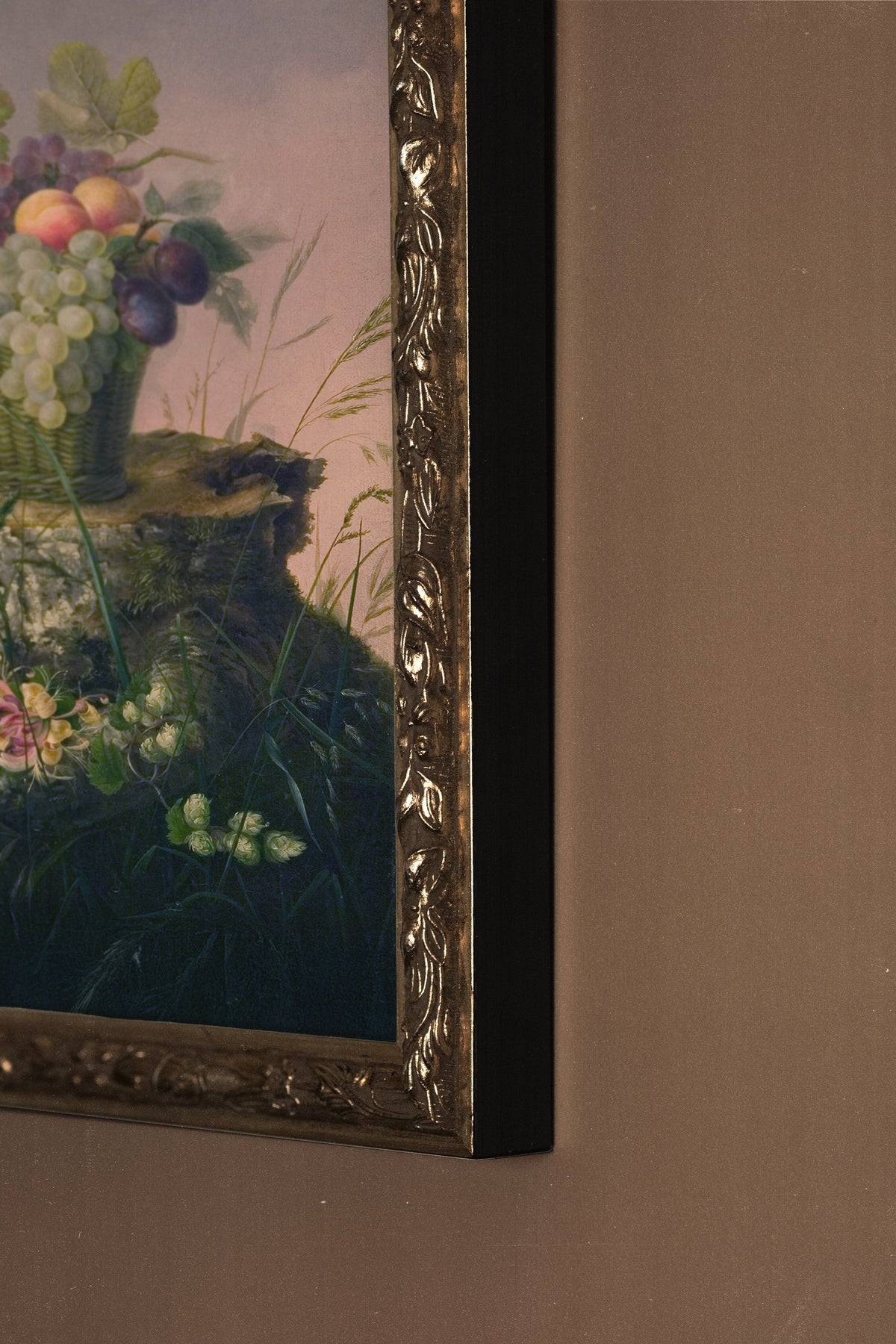 OFFRANDE NATURELLE, CADRE VINTAGE ARGENT