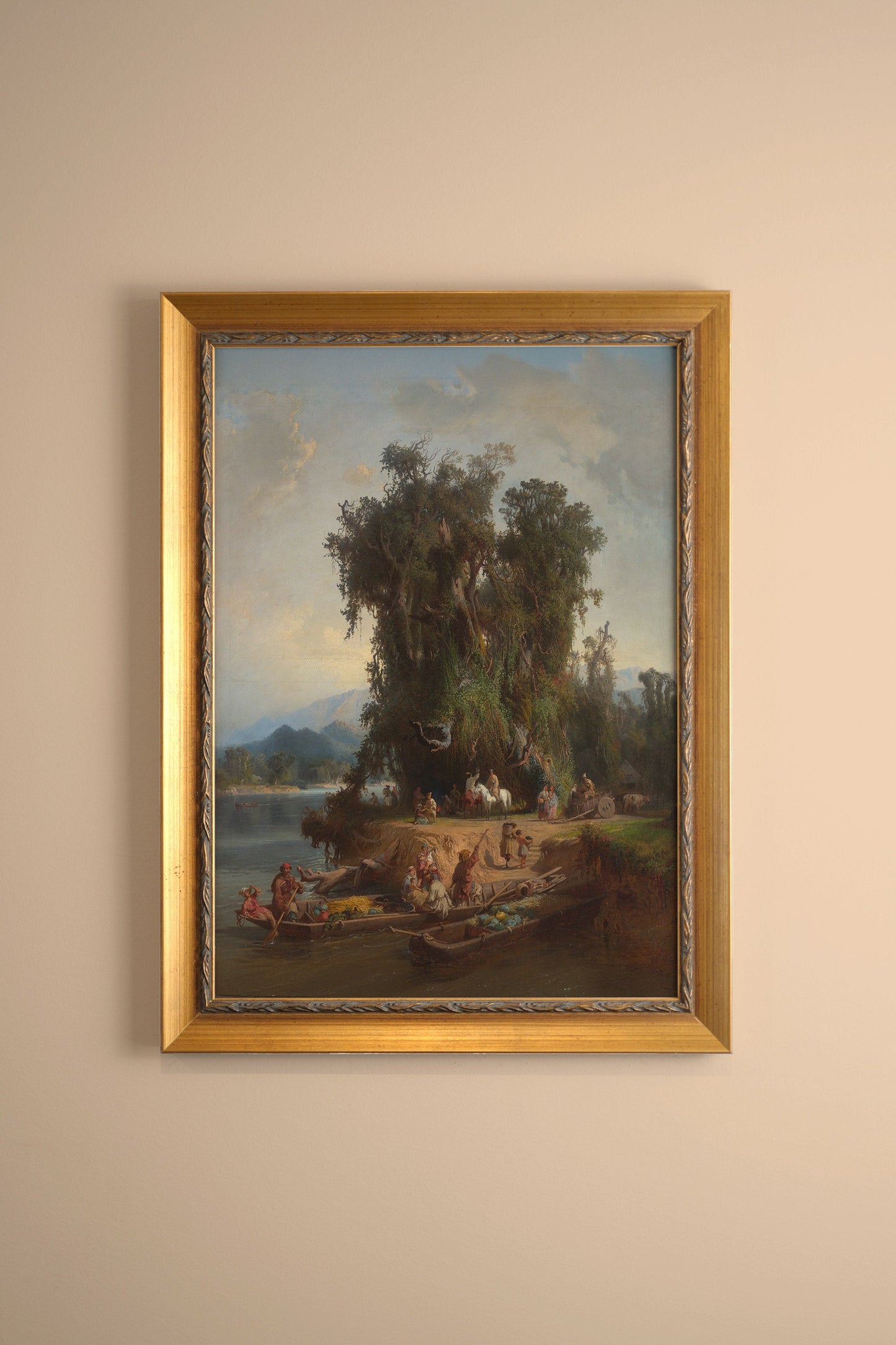 LES RIVES DU TEMPS, CADRE VINTAGE OR