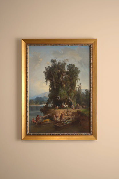 LES RIVES DU TEMPS, CADRE VINTAGE OR