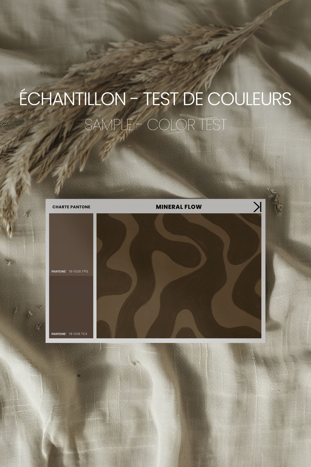 MINERAL FLOW, Oeuvre sur toile étirée