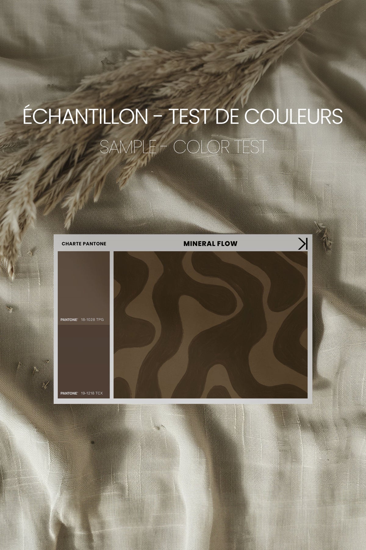 MINERAL FLOW, Oeuvre sur toile étirée