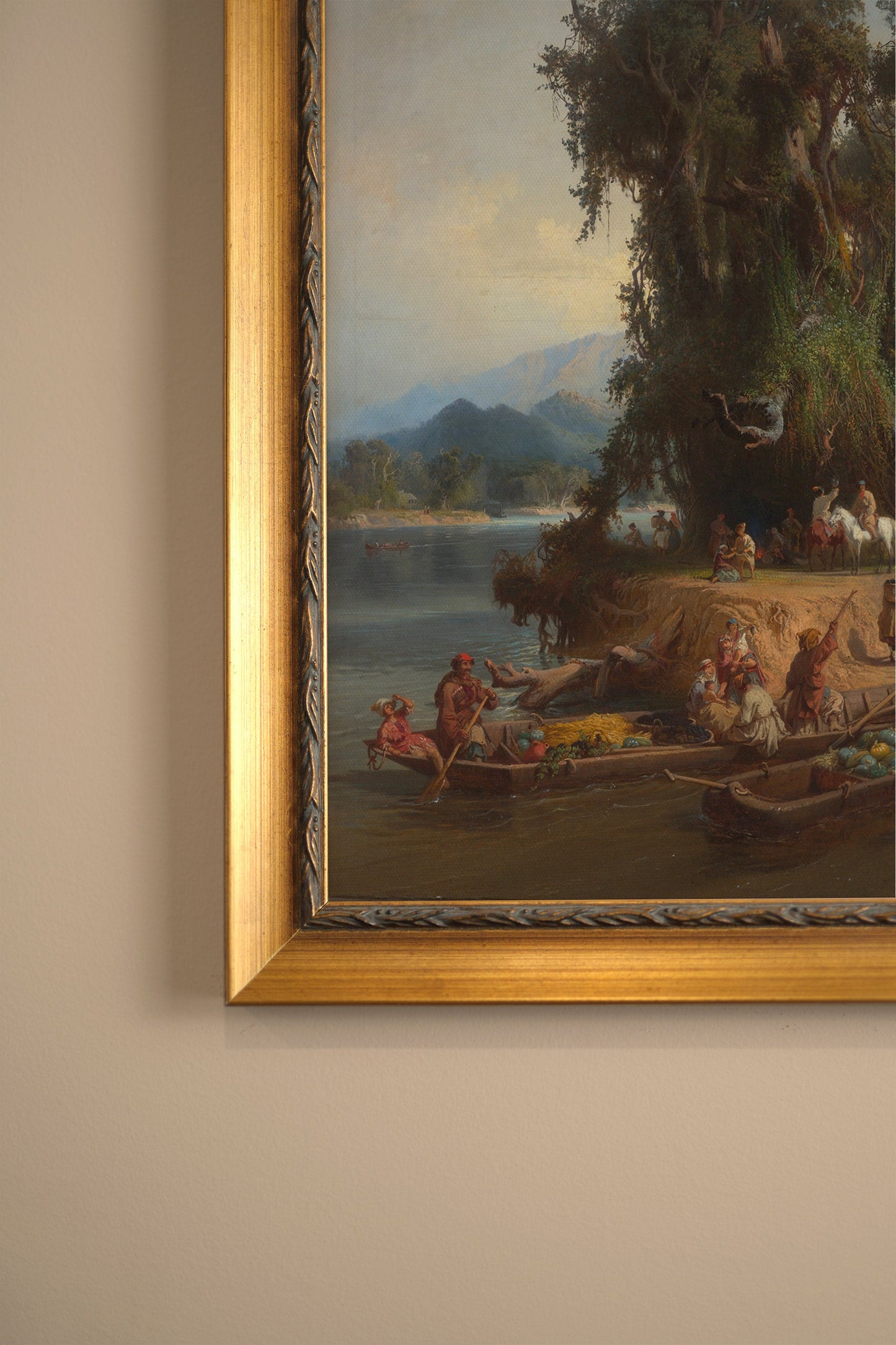 LES RIVES DU TEMPS, CADRE VINTAGE OR