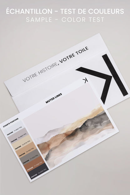 MUTED LINES, Oeuvre sur toile étirée