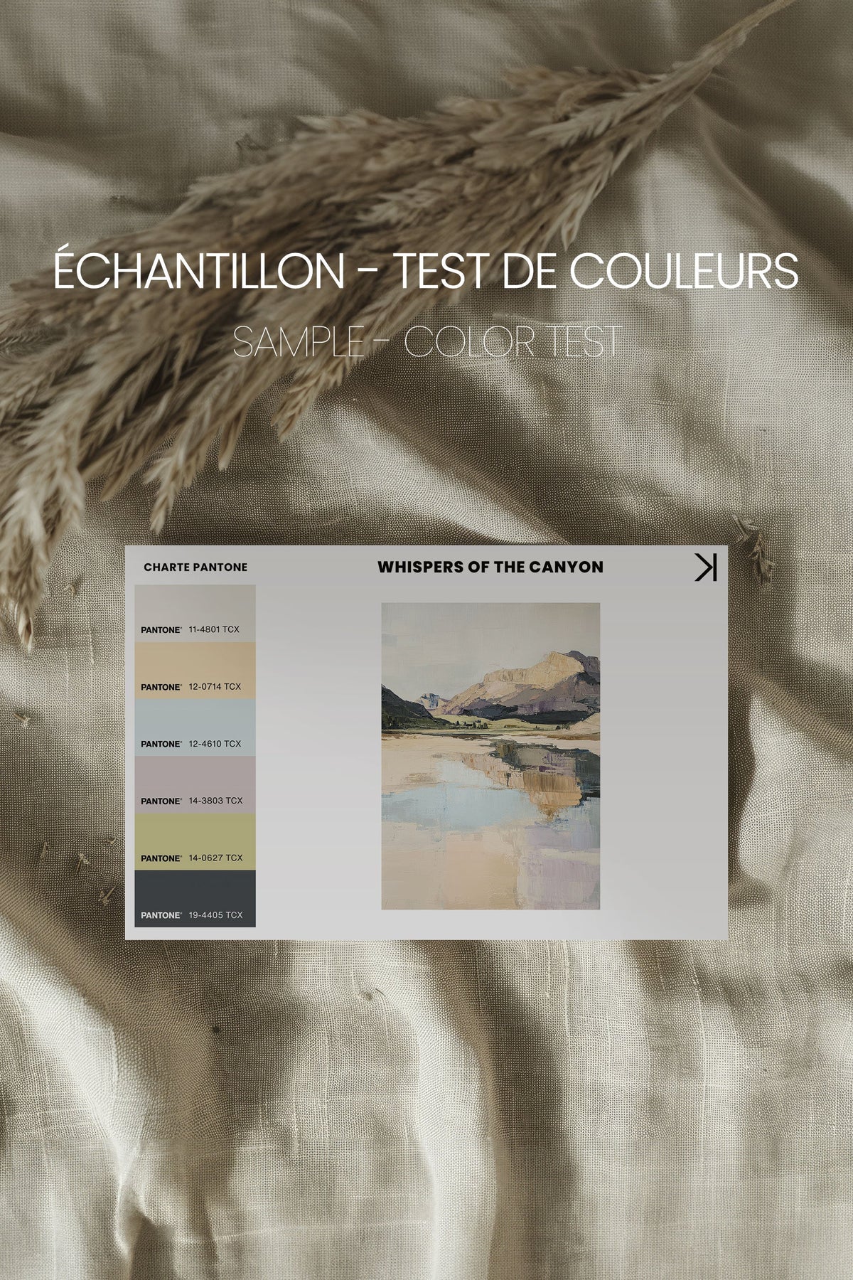WHISPERS OF THE CANYON, Oeuvre sur toile étirée