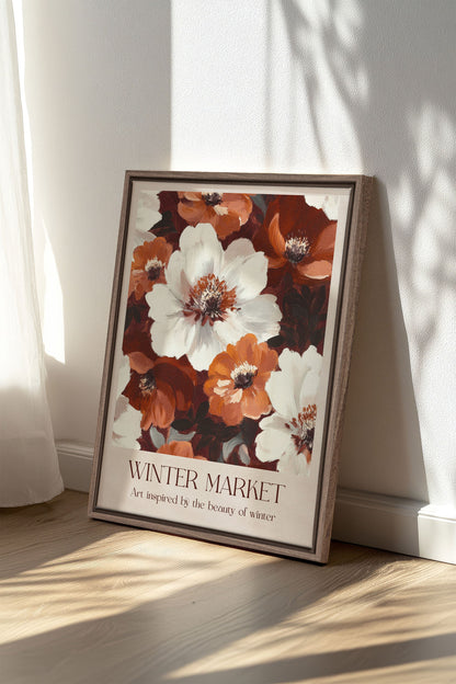 MARCHÉ HIVERNAL I, Oeuvre sur toile étirée