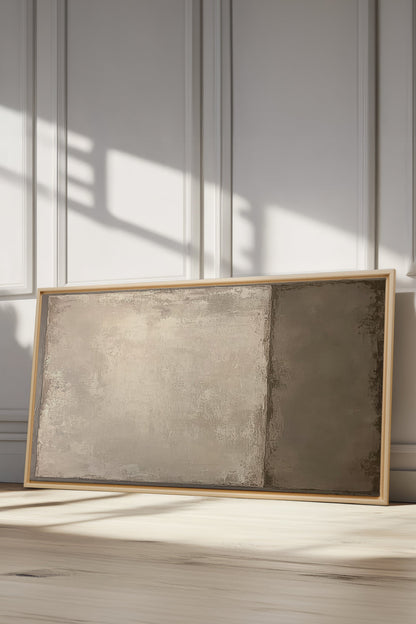 VOILE DE TERRE, Oeuvre sur toile étirée