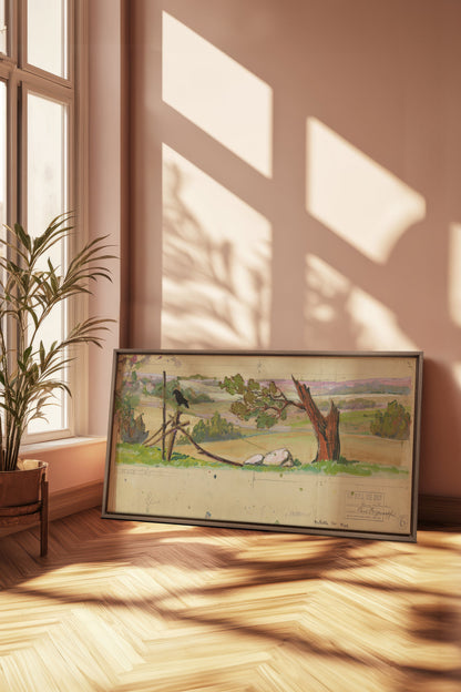 HILLTONE DREAM, Oeuvre sur toile étirée