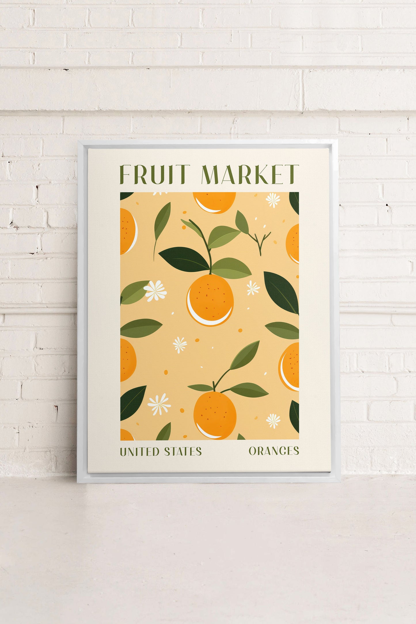 ORANGE TANGO, Oeuvre sur toile étirée
