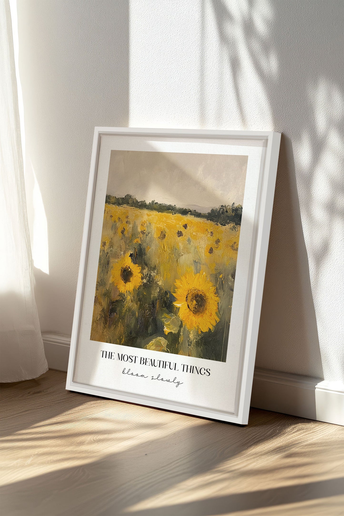 BLOOM SLOWLY, Oeuvre sur toile étirée